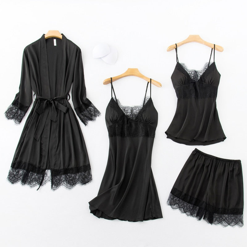 Pijama Feminino 4 Peças – Confort