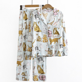 Pijama Longo Feminino Americano – Funny Cats