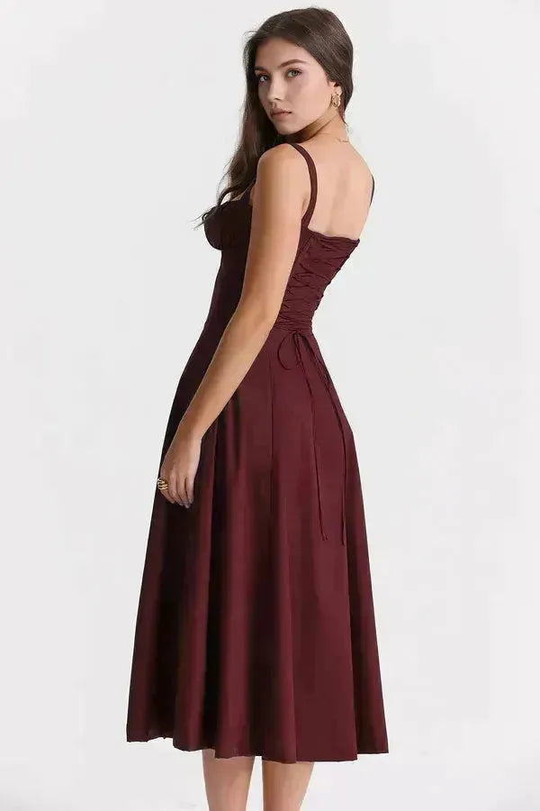 Vestido Midi Feminino Charlotte – Elegance
