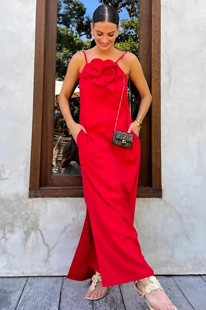 Vestido Midi - Flor de Linho