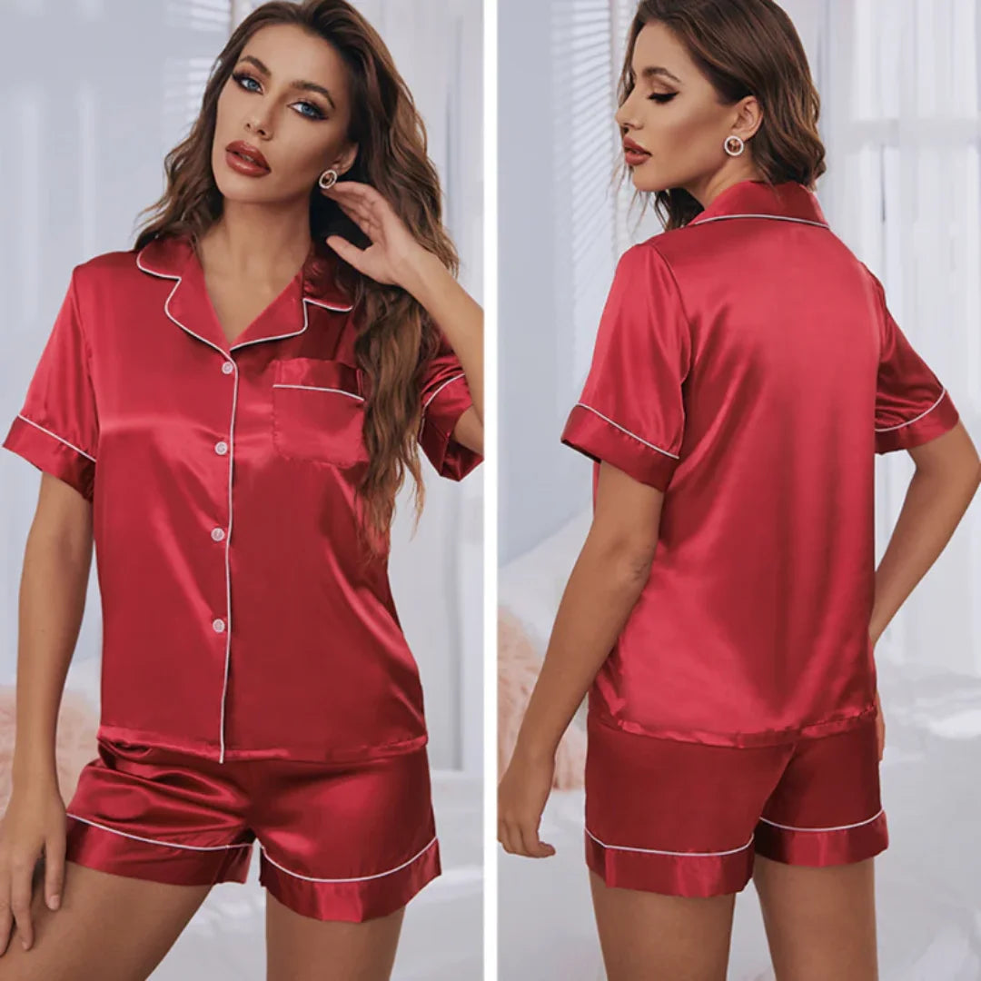 Pijama Feminino em Cetim Americano Curto, pijama feminino americano