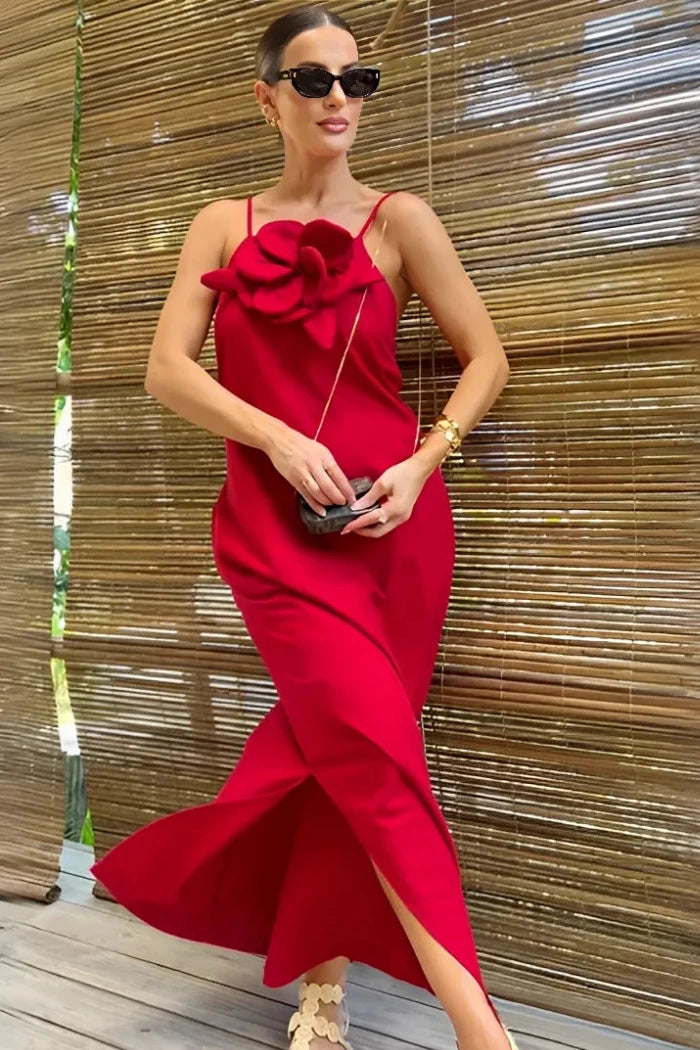 Vestido Midi - Flor de Linho
