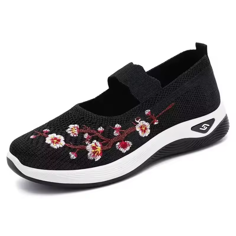 Tênis Ortopédico Floral - Confort Plus
