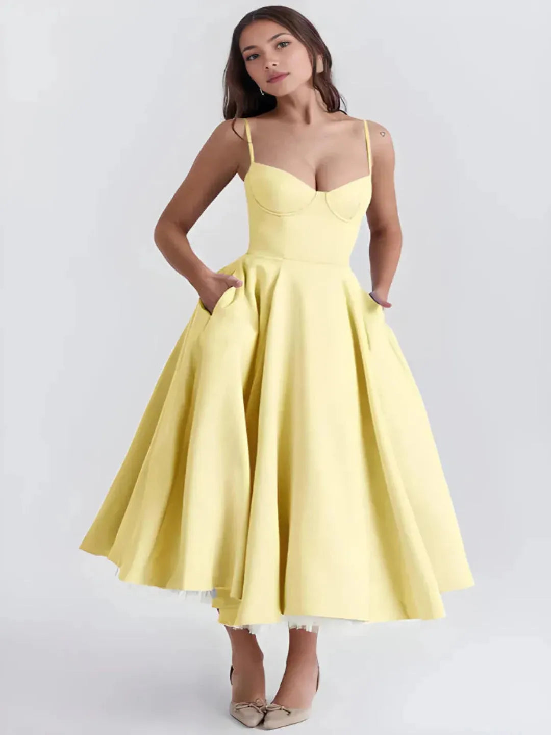 Vestido Midi Feminino – Fashion