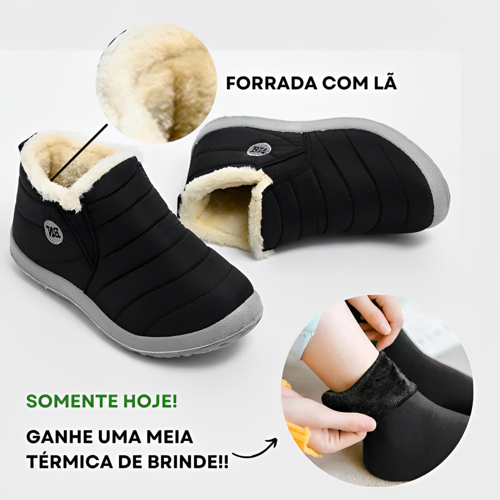 Bota de Inverno Ortopédica a Prova D'água - Anne Confort