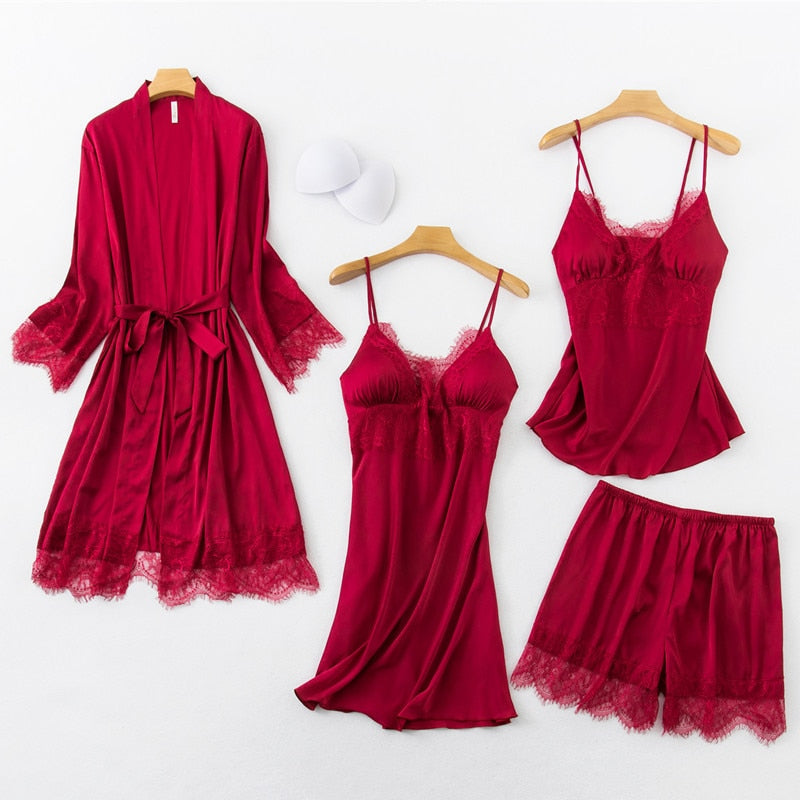 Pijama Feminino 4 Peças – Confort