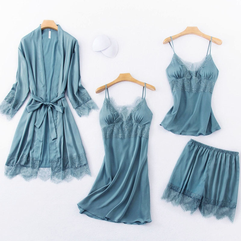 Pijama Feminino 4 Peças – Confort