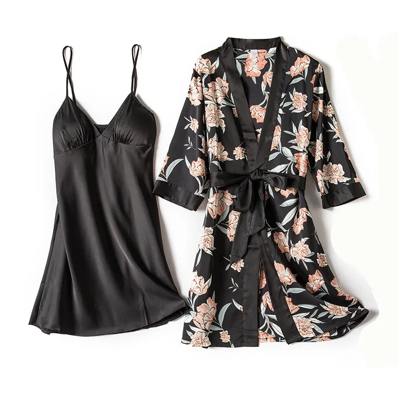 Camisola com Robe - Tropical