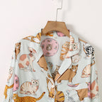 Pijama Longo Feminino Americano – Funny Cats