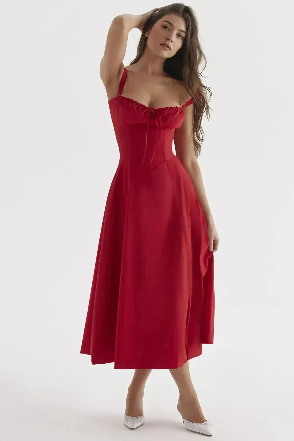 Vestido Midi Feminino Charlotte – Elegance