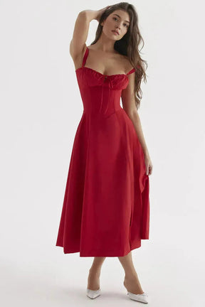 Vestido Midi Feminino Charlotte – Elegance