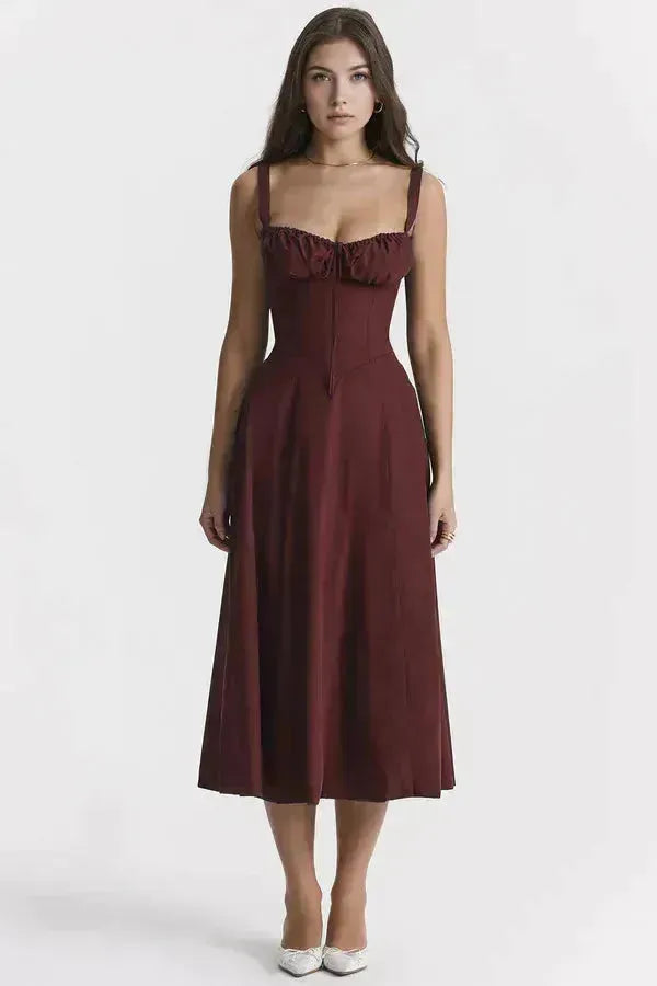 Vestido Midi Feminino Charlotte – Elegance