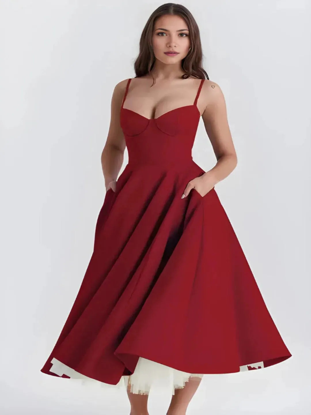Vestido Midi Feminino – Fashion